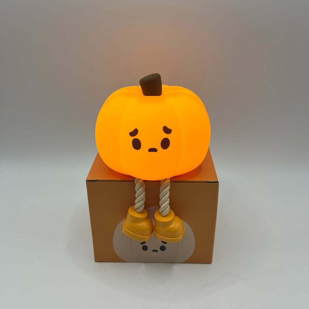 Pumpkin Night Light LED Lamp, Silicone Cute Sleep Companion Lamp US